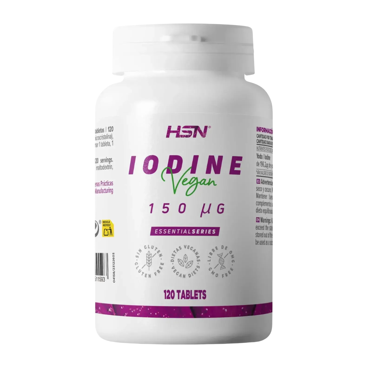 Yodo (150 mg) 120 tabletas de HSN