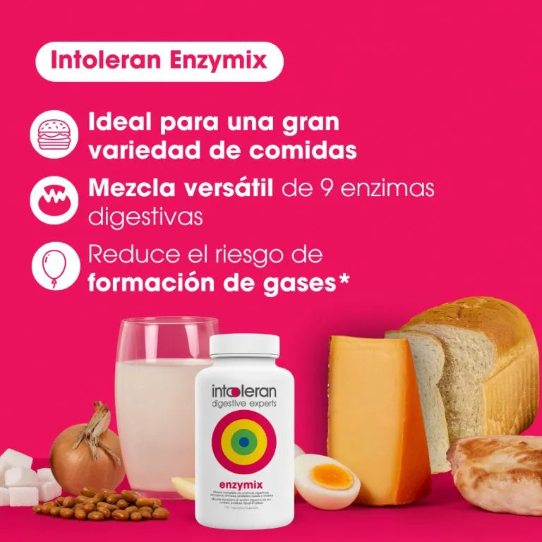 Intoleran Enzymix 36 cápsulas