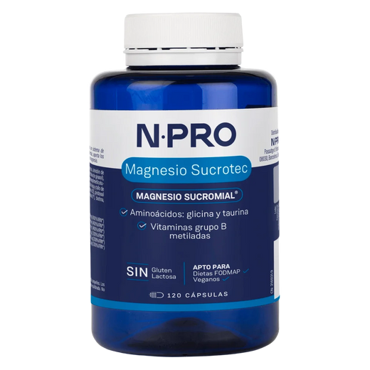 Magnesio Sucrotec 120 cápsulas de NPRO