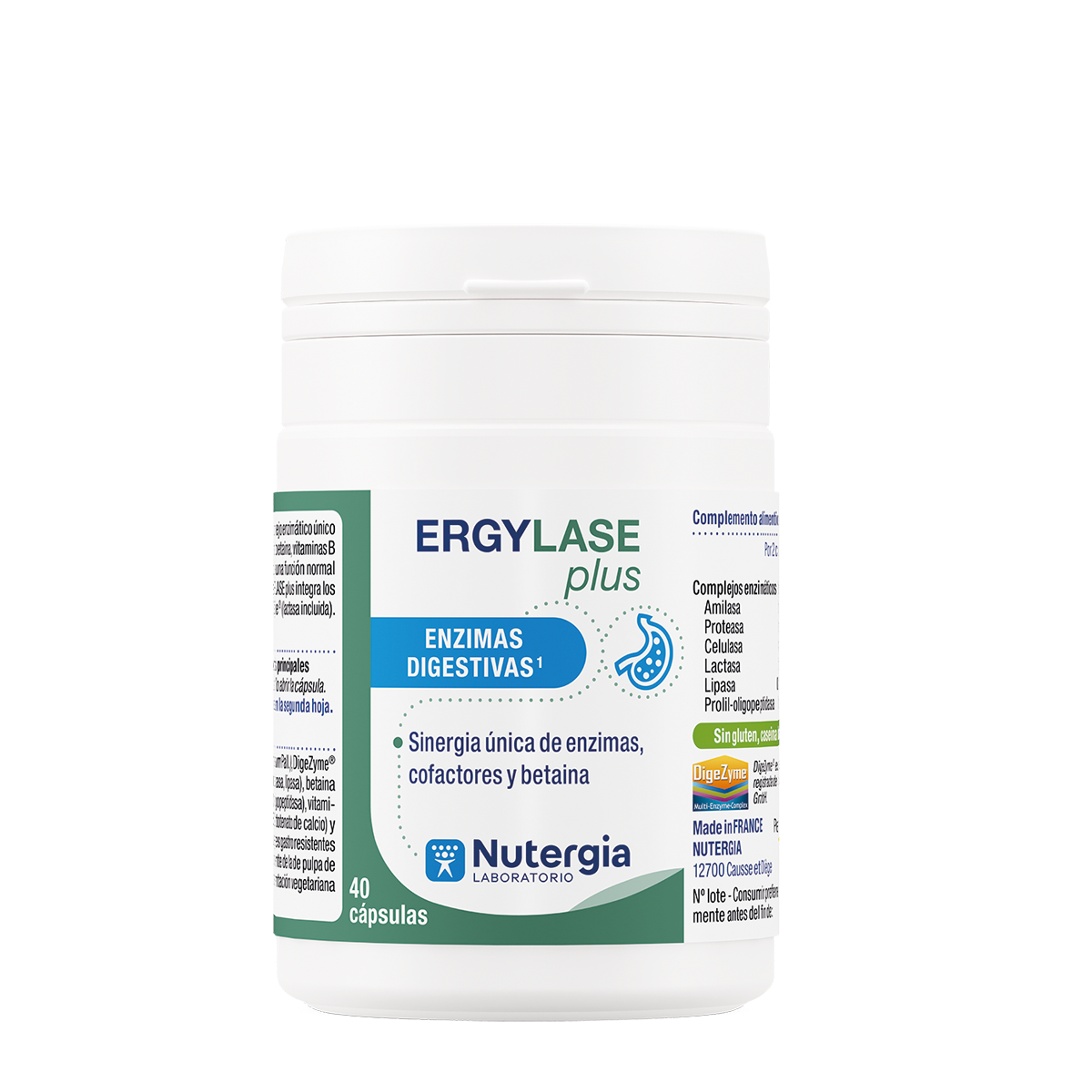 Ergylase Plus 40 cápsulas de Nutergia