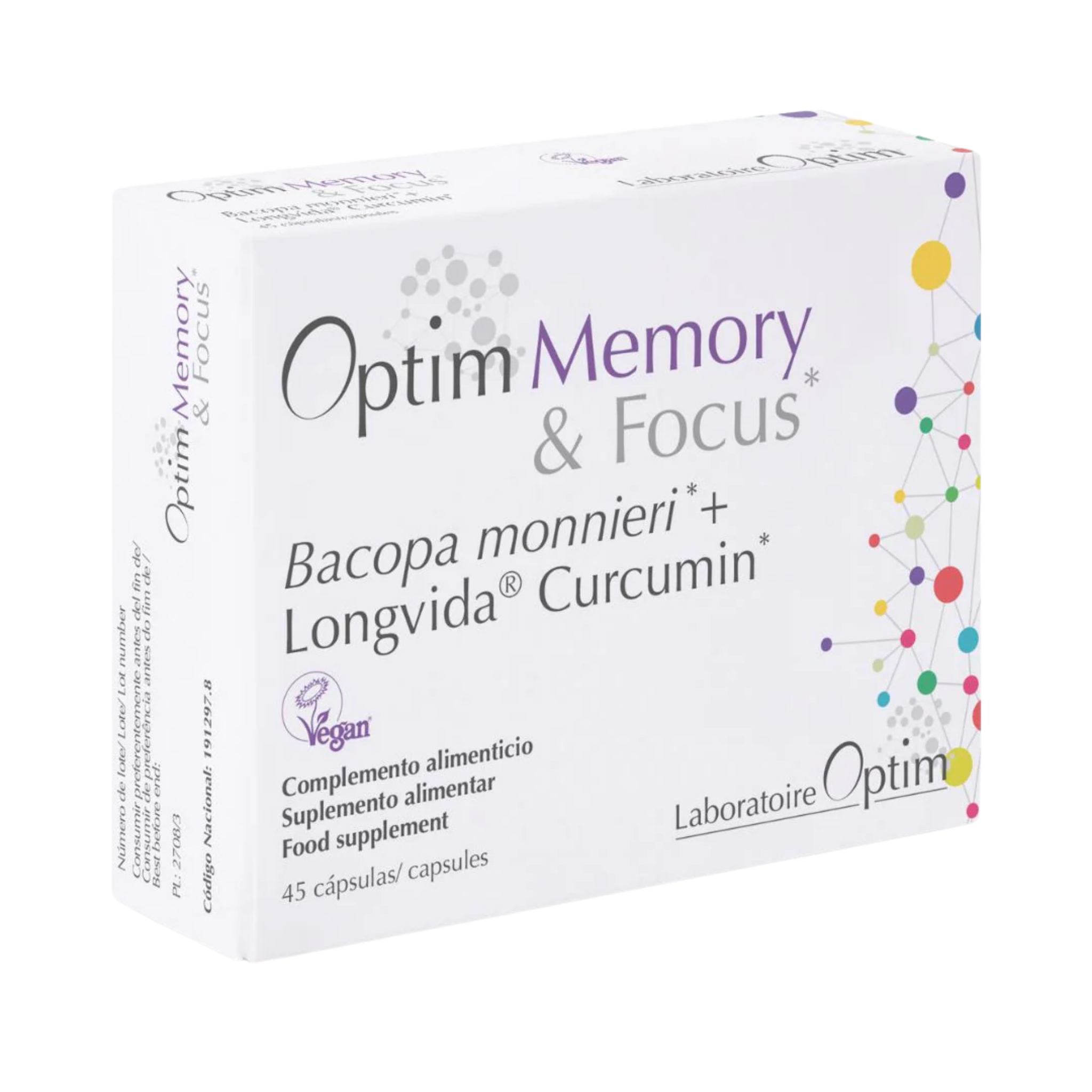 Optim Memory & Focus 45 cápsulas de Optim