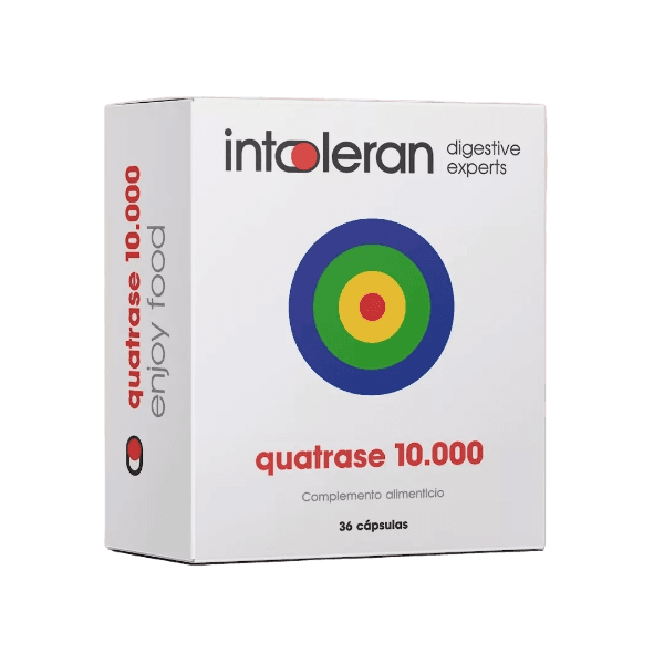 Intoleran QUATRASE 10.000 36 cápsulas