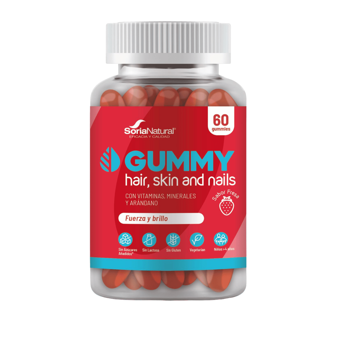 Gummy Hair, Skin and Nails 60 gominolas de Soria Natural