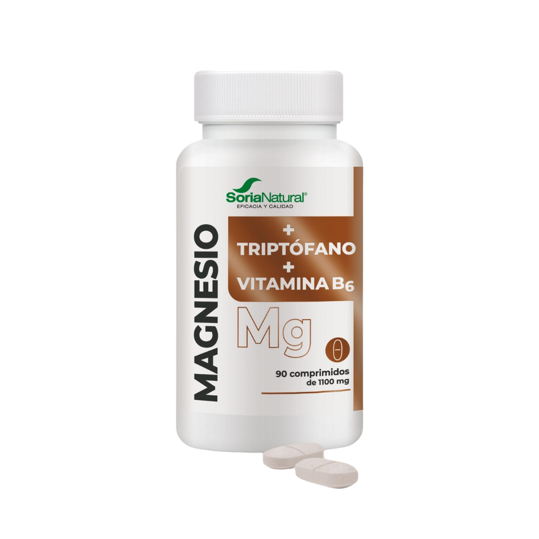 Magnesio (con Triptófano y Vitamina B6) 90 comprimidos de Soria Natural
