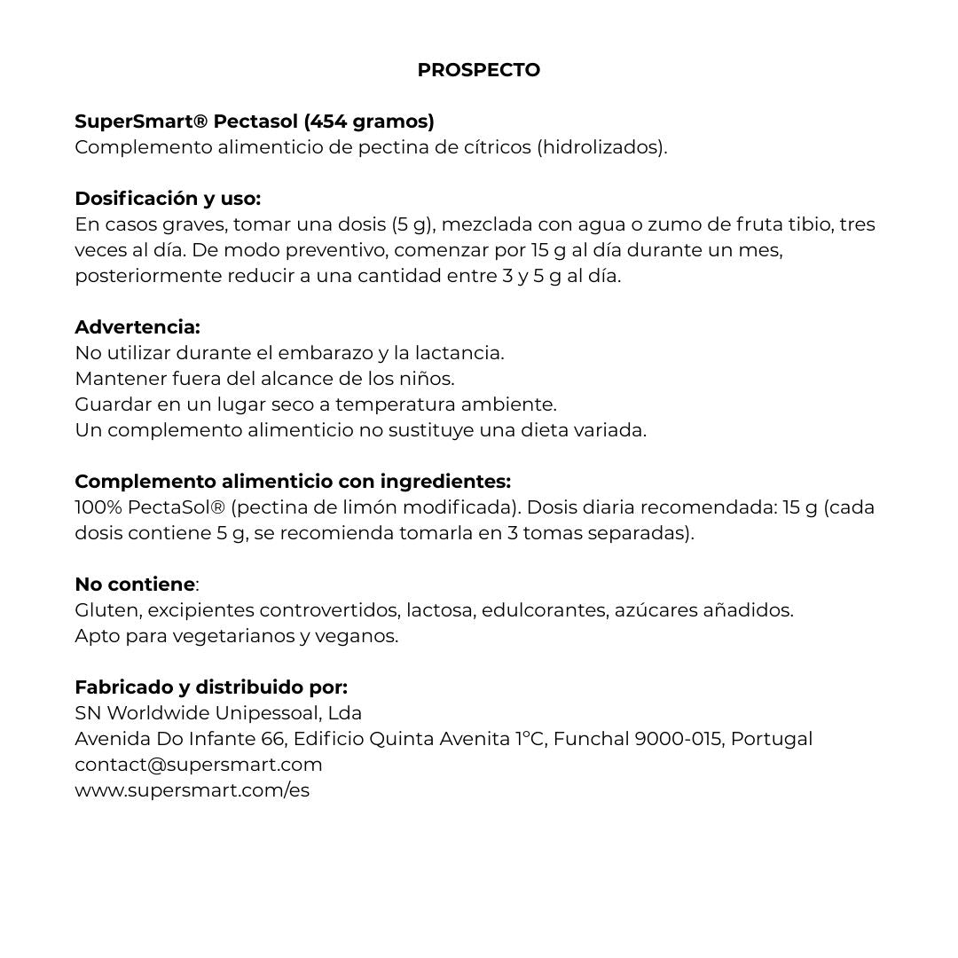 PectaSol en polvo 454 g de SuperSmart