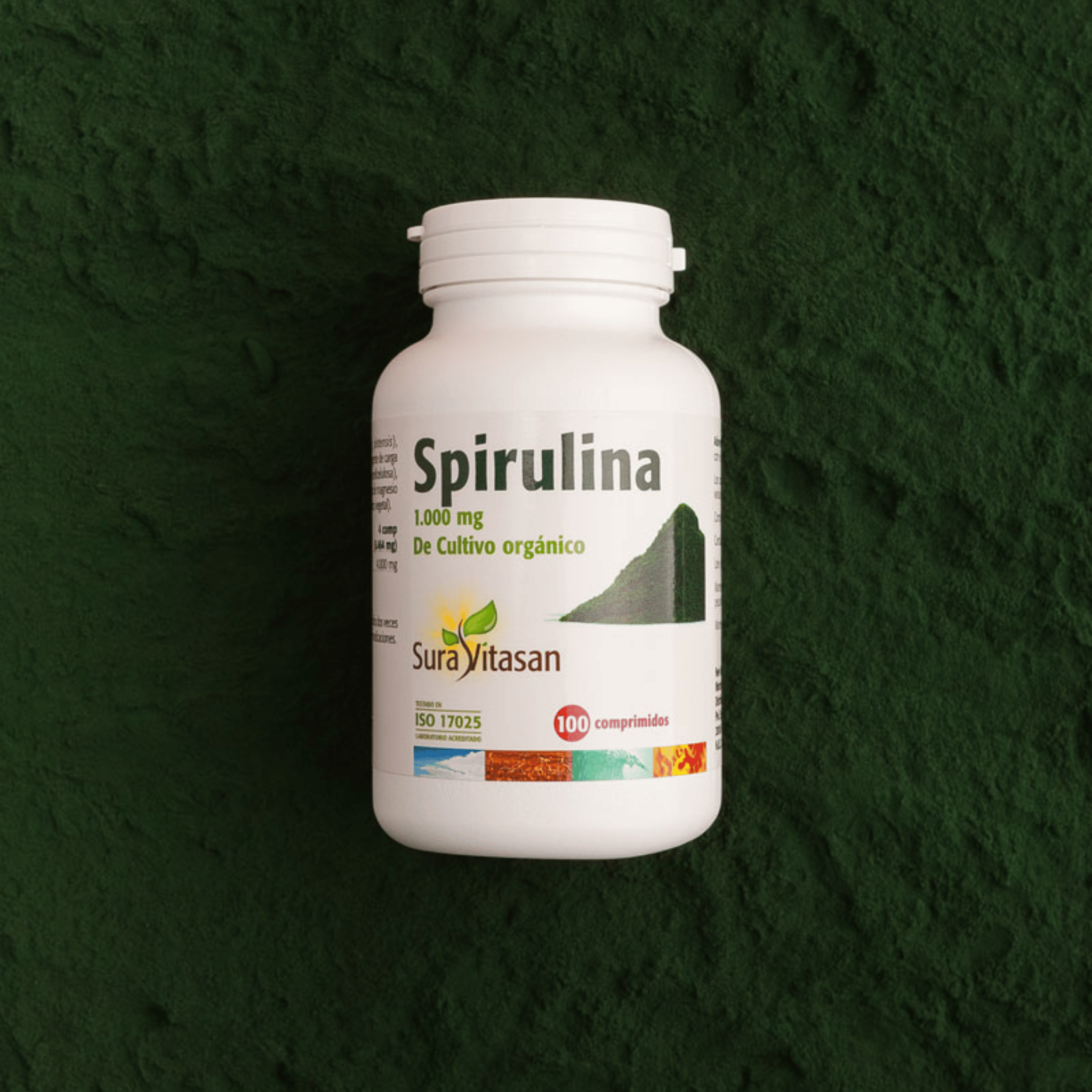 Spirulina 1000 mg 100 comprimidos de Sura Vitasan