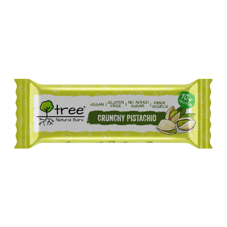Barrita de proteína Crunchy Pistachio 50 g de Tree Natural Bars