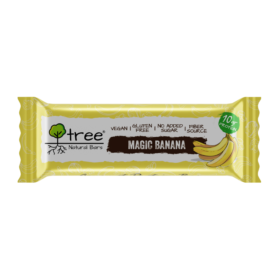 Barrita de proteína Magic Banana 50 g de Tree Natural Bars